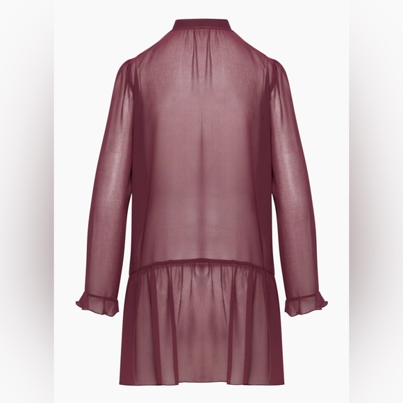 Aritzia Wilfred Alessia Mini Ruffle Dress - Picture 7 of 8